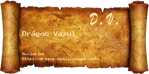 Drágos Vazul névjegykártya
